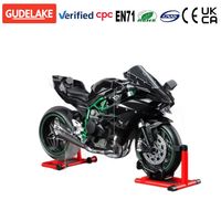 Modèle de moto dynamique en alliage 1:9, version pulvérisée, avec coffret cadeau, jouet de simulation, ornement de moto