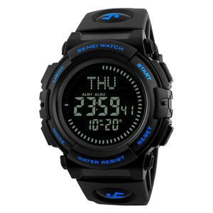 Reloj Deportivo Digital Skmei 1290 con Podómetro, Cronógrafo, Resistente al <span class=keywords><strong>Agua</strong></span>, Brújula, Reloj de Pulsera para Hombre, Productos al por Mayor - Product Image 1