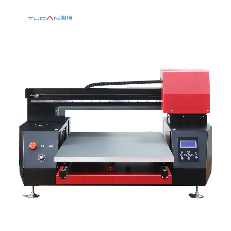 Impresora plana UV de formato pequeño 6090 de fábrica con barniz para caja de teléfono, máquina de impresión de pluma de botella, impresora de cilindro plano