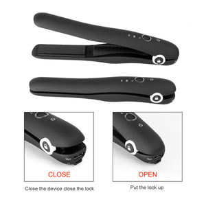 Bidisco-<span class=keywords><strong>plancha</strong></span> de pelo alisadora de hierro, inalámbrica, con batería calentada y carga USB, <span class=keywords><strong>sin</strong></span> Cable - Product Image 2