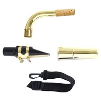 Professional Brass Head Baritone Saxophone - Gold Lacquered Body EB Model