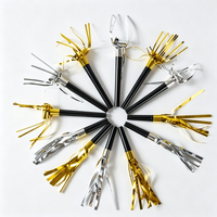 Lot de 6 Klaxons de Fête Irisés, Trompettes à Confettis, Génératrices de Bruit pour Anniversaires, Carnavals et Célébrations du Nouvel An