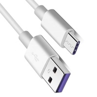 Cable de Carga Rápida USB Tipo-C a Tipo-A de 1m con Conductor de Cobre Puro para Computadora y Dispositivos Móviles