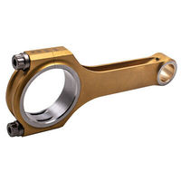 Bielas de Conexión Titanizadas MaXpeedingrods H-Beam + Pernos ARP2000 Compatibles con Opel Calibra 2.0L C20xe C20LET Doradas