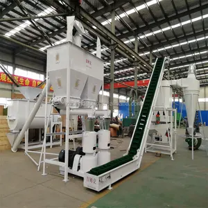 Professional Sweet Potato Vines Rice Husk Crops Straw Biomass Pellet Production Line in China