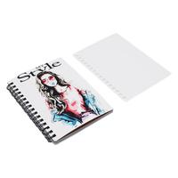 2025 Cahier à spirale personnalisé A4/A5/A6 Journal à couverture rigide en cuir personnalisé avec pages lignées Planificateur vierge à sublimation portable