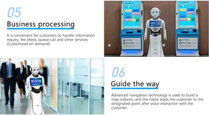 Robot d'accueil intelligent Alice, assistant humanoïde, robot d'accueil commercial intelligent, service d'accueil, robot de taille humaine - Product Image 6