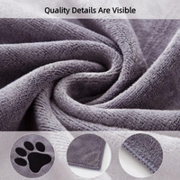 Tapis de bain populaire pour animaux de compagnie, séchage rapide, absorbant, extra-large, en microfibre épaisse, motif patte de dessin animé, pour chats et chiens, salle de bain