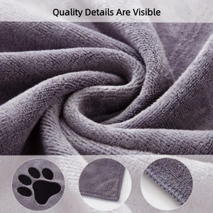 Toalla de Baño para Mascotas, de Secado Rápido, Absorbente, Extra Grande, Gruesa, de Fibra Ultrafina, con Logotipo de Huellas de Patas, para Gatos y <span class=keywords><strong>Perros</strong></span>, para Uso en el Baño - Product Image 6