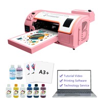 A3 F1080/xp600 Imprimante DTF avec logiciel Four Ordinateur portable T-shirt Transfert de chaleur Film Impression par transfert Machine DTF