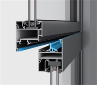 Portes de maison modernes à ouverture intérieure ou extérieure, en aluminium, avec triple vitrage double couche, verre trempé Low-E, imperméables