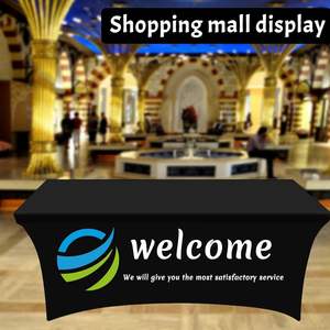 Custom Festive Style Tablecloth Personalised Logo/Text 100% Spandex Glossy Finish Digital Printing <strong>for</strong> Business <strong>Events</strong> Weddings - Product Image 5