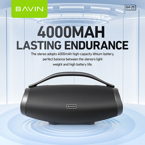Loa di động không dây BAVIN BM25 chống nước IPX5, sử dụng ngoài trời, tương thích với micro không dây - Product Image 4