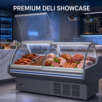 Vitrine Réfrigérée Commerciale pour Viande et Équipement de Congélation Profonde pour Boucherie et Présentation d'Aliments Frais