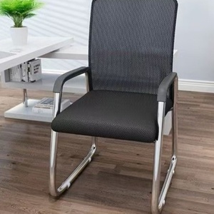 Chaise de bureau de conférence moderne de luxe léger, dossier haut, simple, pivotante, en cuir, chaise de patron avec roulettes, design ergonomique - Product Image 2