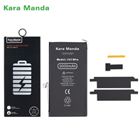 Nouvelle Batterie Kara Manda KM Sans Fenêtre Pop-up pour iPhone, 100% Santé, Double Connectivité, Remplacement de Batterie pour iPhone Modèles 6 à 14