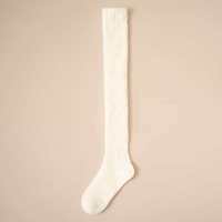 Chaussettes en velours pour femme, automne-hiver, blanches, mi-mollet, épaisses, en polyester, unies ou imprimées, chaudes, pour la maison, coffret cadeau, vente en gros