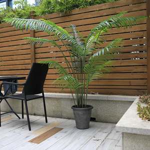 Plante artificielle en plastique <span class=keywords><strong>Dypsis</strong></span> Lutescens en pot, faux palmier décoratif d'intérieur, vente en gros - Product Image 3