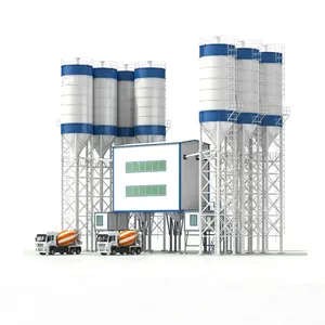 Easy Operation All-in-one Machine Concrete Mixing Plant Mini Wet Mix Mobile Concrete Batcher Plant