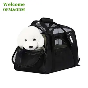 Сумки для переноски BSCI ISO LVMH для собак и кошек, детская черная моющаяся и складная сумка для переноски собак и кошек