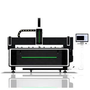 Máquina de corte laser de fibra óptica, fonte de fábrica, para corte de alumínio e ferro em aço carbono