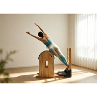 Baril de Pilates en bois noir, Reformer de Pilates, Lit de Pilates, Chaise Cadillac, Baril d'échelle en érable pour Pilates