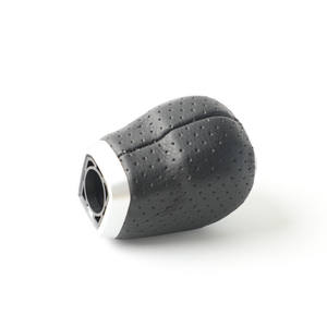 Pommeau de levier de vitesse pour Land Rover, ergonomique, en cuir, avec design perforé - Product Image 2