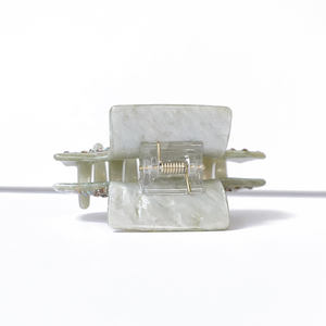 Pince à cheveux tendance en acétate de 8 cm, ornée de strass, pince à mâchoire, dégradé multicolore, accessoires de cheveux unisexes pour mariage - Product Image 3