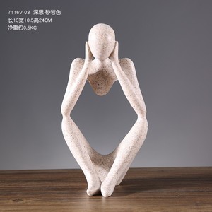 Escultura de Resina de Alta Gama, Decoración para <span class=keywords><strong>el</strong></span> Hogar, Sala de Estar, Oficina, Vinoteca, Mueble para <span class=keywords><strong>TV</strong></span>, Estantería, Adorno Artístico - Product Image 5