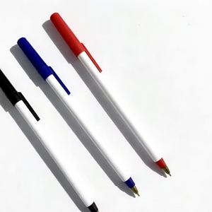 Meilleur stylo publicitaire en plastique très bon marché avec logo personnalisé, stylo à bille simple pour promotion - Product Image 3