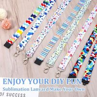 Personalisierte Umweltfreundliche Polyester-Präge-Lanyards im Großhandel für Frauen und Männer, Blanko-Halsbänder und Schlüsselanhänger für Ausweise