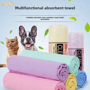 Serviette absorbante en peau de daim pour séchage rapide des cheveux à la maison et nettoyage des animaux de compagnie Grand baril pour les fournitures d'entretien de <span class=keywords><strong>lavage</strong></span> de voiture - Product Image 1