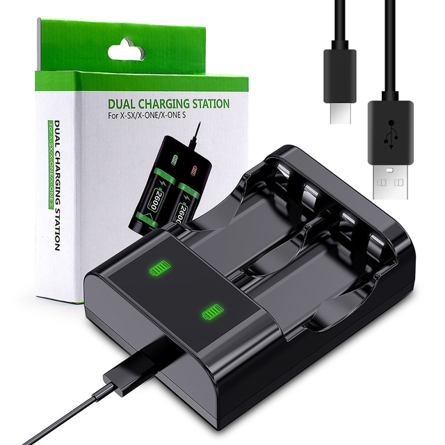 Dual Battery Charger Charging Dock for Xbox One & Series X Controller Stand Type