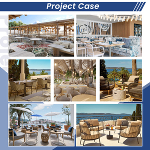 Set di <span class=keywords><strong>Mobili</strong></span> <span class=keywords><strong>da</strong></span> Giardino di Lusso <span class=keywords><strong>in</strong></span> 6 Pezzi, Arredamento <span class=keywords><strong>da</strong></span> <span class=keywords><strong>Esterno</strong></span> <span class=keywords><strong>in</strong></span> <span class=keywords><strong>Vimini</strong></span> Resistente alle Intemperie con Cuscini e Tavolo <span class=keywords><strong>in</strong></span> Vetro - Product Image 4