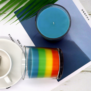 Love is Love Candle LGBTQ Gay Lesbian Pride Bougie arc-en-ciel amour arc-en-ciel Bougie parfumée à la sauge de luxe de longue durée - Product Image 4