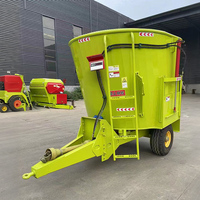 Mélangeur vertical à traction, mélangeur à traction par tracteur, machine à mélanger, mélangeur d'aliments