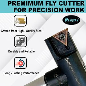 Assorts 3 Inch Indexable Fly <b>Cutter</b> Mt3 Shank M12 X 1.75 Drawbar <b>Thread</b> Tcmt 1604 Carbide Insert Compatible Vertical Milling - Product Image 5