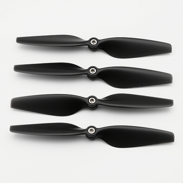 Factory Custom Nylon UAV Quadrocopter Parts Black 2 Blade Propeller Drone Spare Parts CNC Milling Machining Service