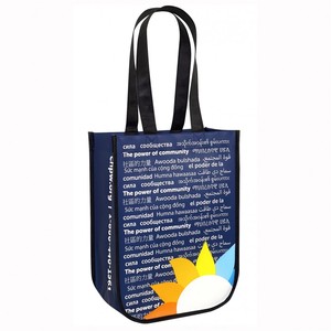 Bolsa de Compras Reutilizable, Económica, Ecológica, de Tela No Tejida, Personalizable con Logotipo, Plegable, Laminada e Impresa - Product Image 4