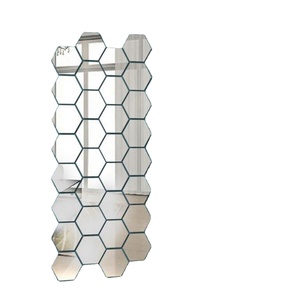 Wholesale Acrylic Hexagonal Wall Sticker <b>Mirror</b> for Living Room Bedroom Office Decoration Wall Decal Reflective <b>Mirror</b> Stickers - Product Image 3