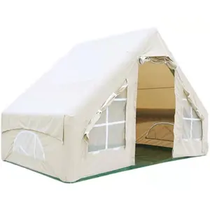 Factory Wholesale Outdoor Camping Hiking Extend 6.3 Cotton Air Pole Glamping Inflatable House Outdoor Tent