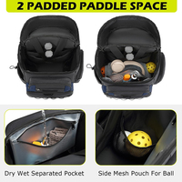 Sac de sport étanche avec compartiments de protection, portable et durable, idéal pour le pickleball, parfait pour garder l'équipement en sécurité sur les terrains