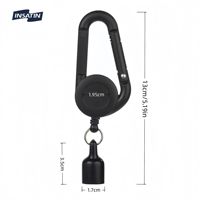 JX Wholesale Porte-briquet rétractable personnalisé avec mousqueton coloré et étui pour briquet, Accessoires pour fumeurs