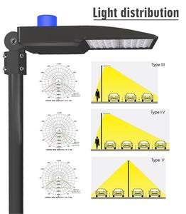 Hishine 400W LED Street Light for Big Parking Lot Fixed Outdoor Parking Lot Light Remote Control Aluminum Body Electric Power - Product Image 3