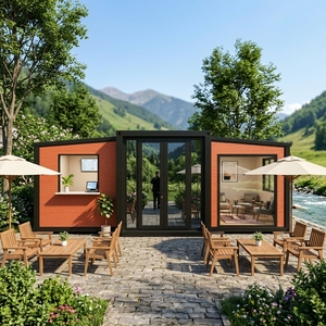 Casa Contenedor Expandible de Doble Ala, Cafetería Prefabricada, Quiosco, Centro Turístico, Resort, Proveedor Mayorista de Fábrica - Product Image 1