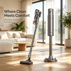Lightweight Cordless Stick <b>Vacuum</b> Cleaner with Auto Empty Station Powerful Suction <b>Portable</b> 2-in-1 Handheld <b>Vacuum</b> for Home - Product Image 1