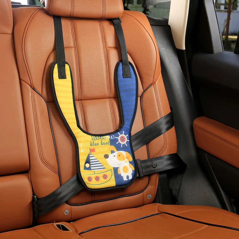 Cubierta de cinturón de seguridad para bebés de varios grupos de edad, 5 puntos, fijación de seguridad, Clip para cinturón de seguridad, almohadilla protectora, cojín, cubierta de cinturón de seguridad para coche