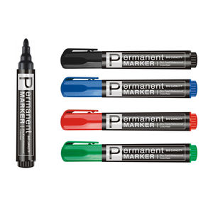 Marqueur permanent en plastique à encre indélébile colorée, personnalisable, populaire, à séchage rapide, pour le papier, vente en gros - Product Image 1