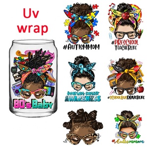 Bowknot thiết kế mới tùy chỉnh 3D UV dtf cup bao bì chuyển Sticker cao bấm vào thiết kế nhãn UV dtf chuyển cho cup kết thúc tốt đẹp - Product Image 6