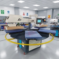 Presse à chaud rotative entièrement automatique à deux têtes chauffantes 40x50 40x60, 6 plaques, 6 stations, machine d'impression pour la personnalisation de vêtements